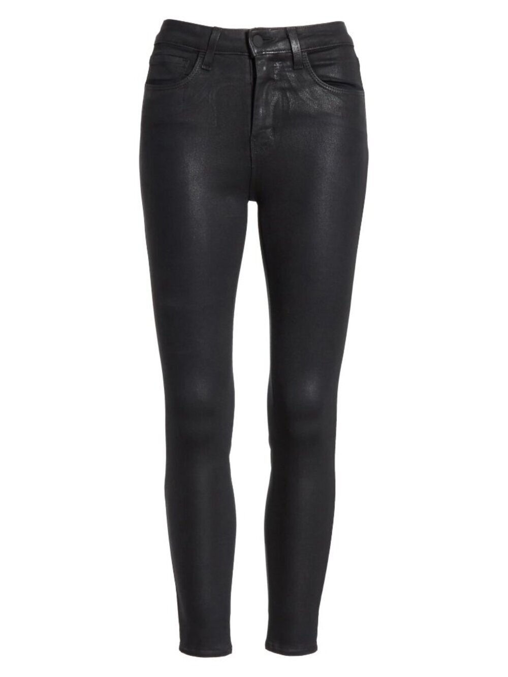 White House Black Market Faux Leather HIgh Rise Skinny Jeans Women Size 4